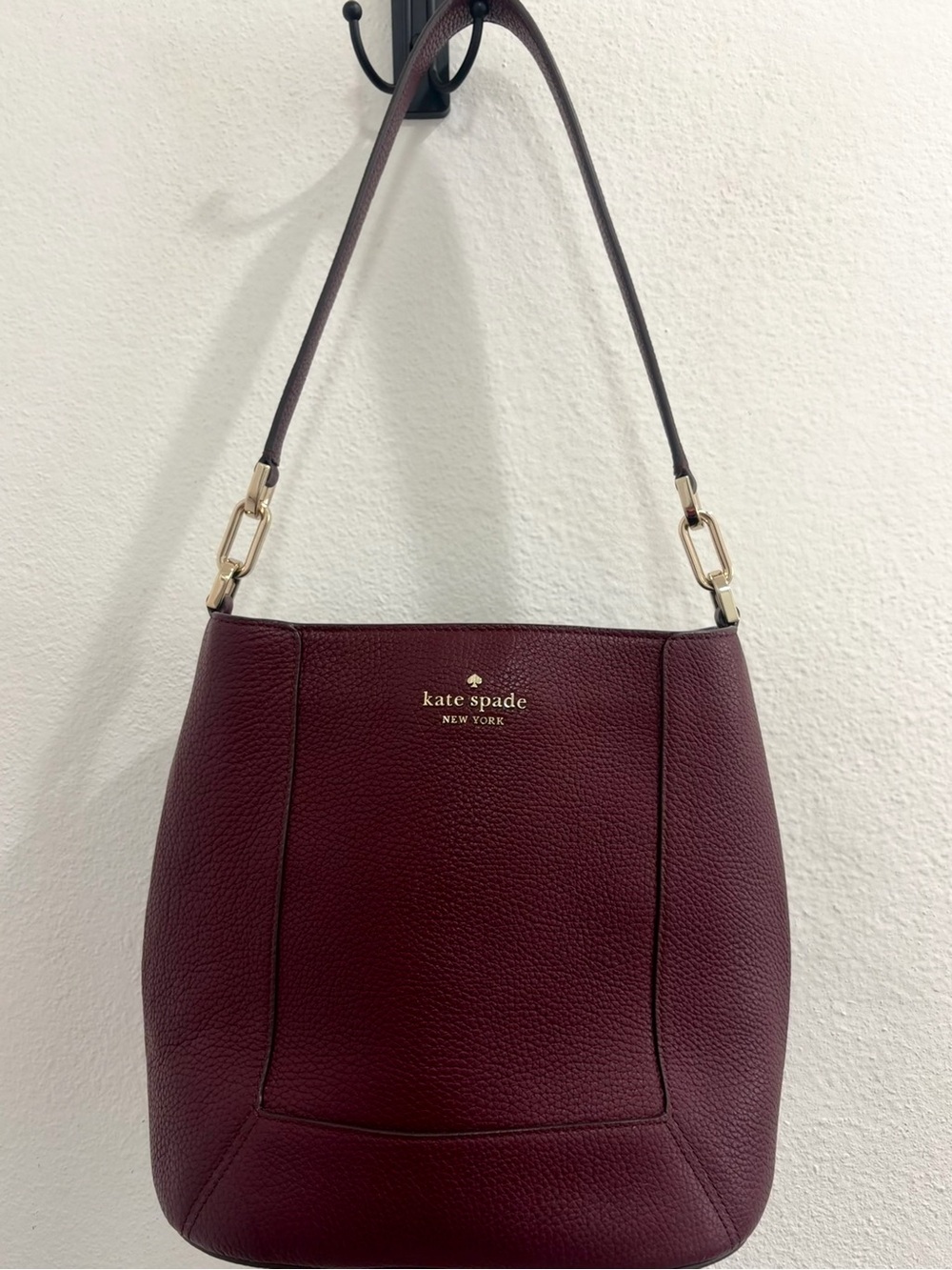 kate Spade Burgundy Leather Shoulder Bag